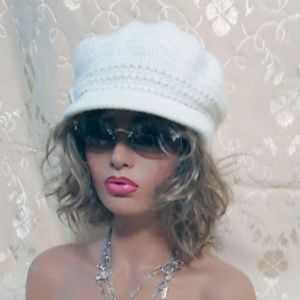 Hat Crochet Slouchy Newsboy Cap